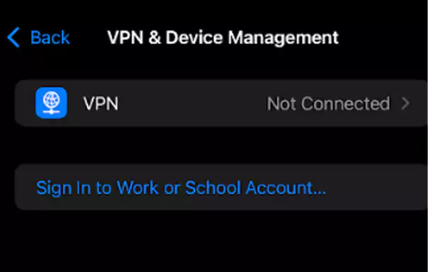 Add VPN configuration