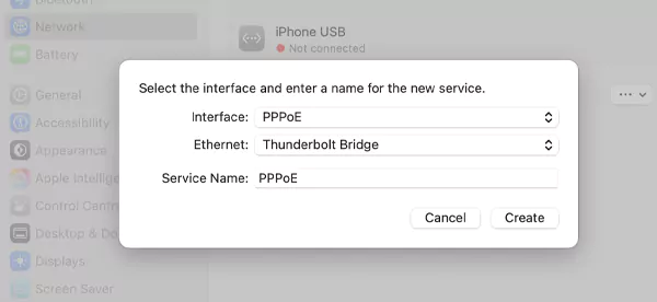 Fill in VPN details