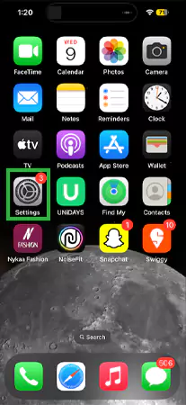 Go to Settings