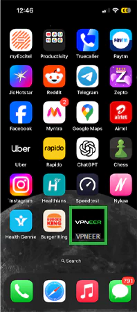 Open the application
