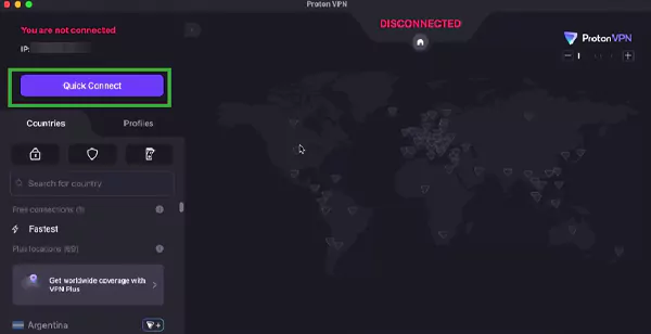 Turning on VPN in Mac