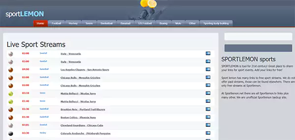 SportLemon homepage