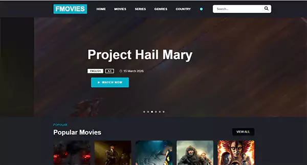 FMovies homepage