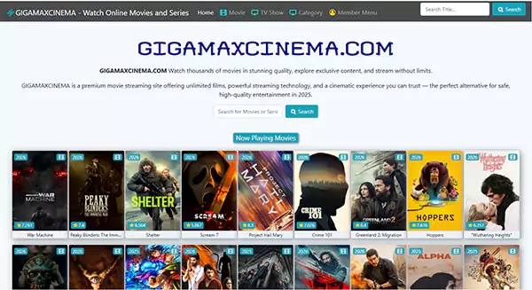 GIGAMAXCINEMA homepage