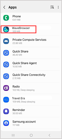 Wave Browser Android