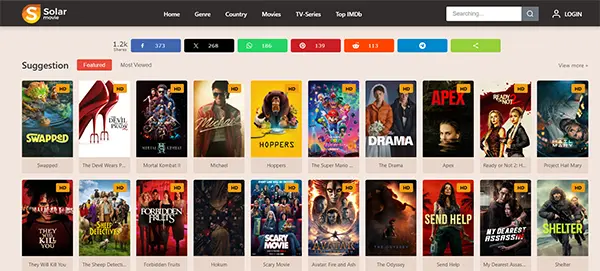 SolarMovie Website