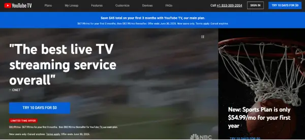 YouTube TV
